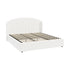Bed Frame King With Gas Lift Storage USB Charging Boucle