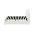 Bed Frame King With Gas Lift Storage USB Charging Boucle