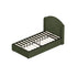 Bed Frame King Single Gas Lift Storage USB Charging Velvet