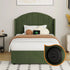 Bed Frame King Single Gas Lift Storage USB Charging Velvet