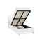 Bed Frame King Single Gas Lift Storage USB Charging Boucle