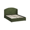 Bed Frame Queen With Gas Lift Storage USB Charging Velvet