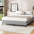 Bed Frame Double Size Fabric Grey