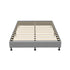 Bed Frame Double Size Fabric Grey