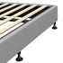 Bed Frame Double Size Fabric Grey