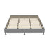 Bed Frame King Size Fabric Grey