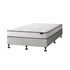 Bed Frame King Size Upholstered Platform with Mattress Beige
