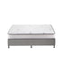 Bed Frame Single Size Upholstered with Mattress Beige