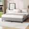 Bed Frame Queen Size Fabric Grey