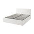Oikiture Bed Frame Double Size Gas Lift Base PU Leather ZOE