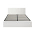 Oikiture Bed Frame Double Size Gas Lift Base PU Leather ZOE