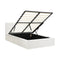 Oikiture Bed Frame King Single Gas Lift Base PU Leather ZOE