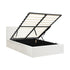 Oikiture Bed Frame King Single Gas Lift Base PU Leather ZOE