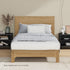 Oikiture Bed Frame King Single Wooden Mattress Base Beds Natural