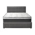 Oikiture Bed Frame With Mattress Set Queen Size Gas Lift Grey BOSS