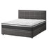 Oikiture Bed Frame With Mattress Set Queen Size Gas Lift Grey BOSS