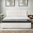 Oikiture Bed Frame With Mattress Set Queen Size Gas Lift White BOSS