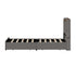 King Single Bed Frame with 4 Drawers Charging Ports Grey