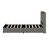 Queen Bed Frame with 4 Drawers & Charging Port Grey