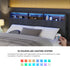 Bed Frame with LED Storage Bedhead King Size NOVI