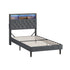 Bed Frame with LED Storage Bedhead King Single Size NOVI