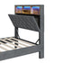 Bed Frame with LED Storage Bedhead King Single Size NOVI