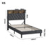 Bed Frame with LED Storage Bedhead King Single Size NOVI