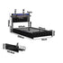 Bed Frame King Single Size LED Storage Bedhead USB Charge