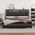 Oikiture Bed Frame King Size Beds LED Storage Bedhead USB Charge