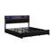 Bed Frame King Size LED Storage Bedhead 4 Drawers USB Charge