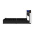 Bed Frame Queen Size LED Storage Bedhead 4 Drawers Leather