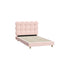 Oikiture Bed Frame King Single Tufted Bedhead Boucle Fabric Pink