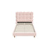 Oikiture Bed Frame King Single Tufted Bedhead Boucle Fabric Pink