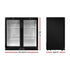 198L Double Door Bar Fridge Commercial Glass Door Display Refrigerator Black