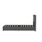 Oikiture Bed Frame King Single with LED Headboard Charging 4 Drawers