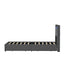 Oikiture Bed Frame King Single with LED Headboard Charging 4 Drawers