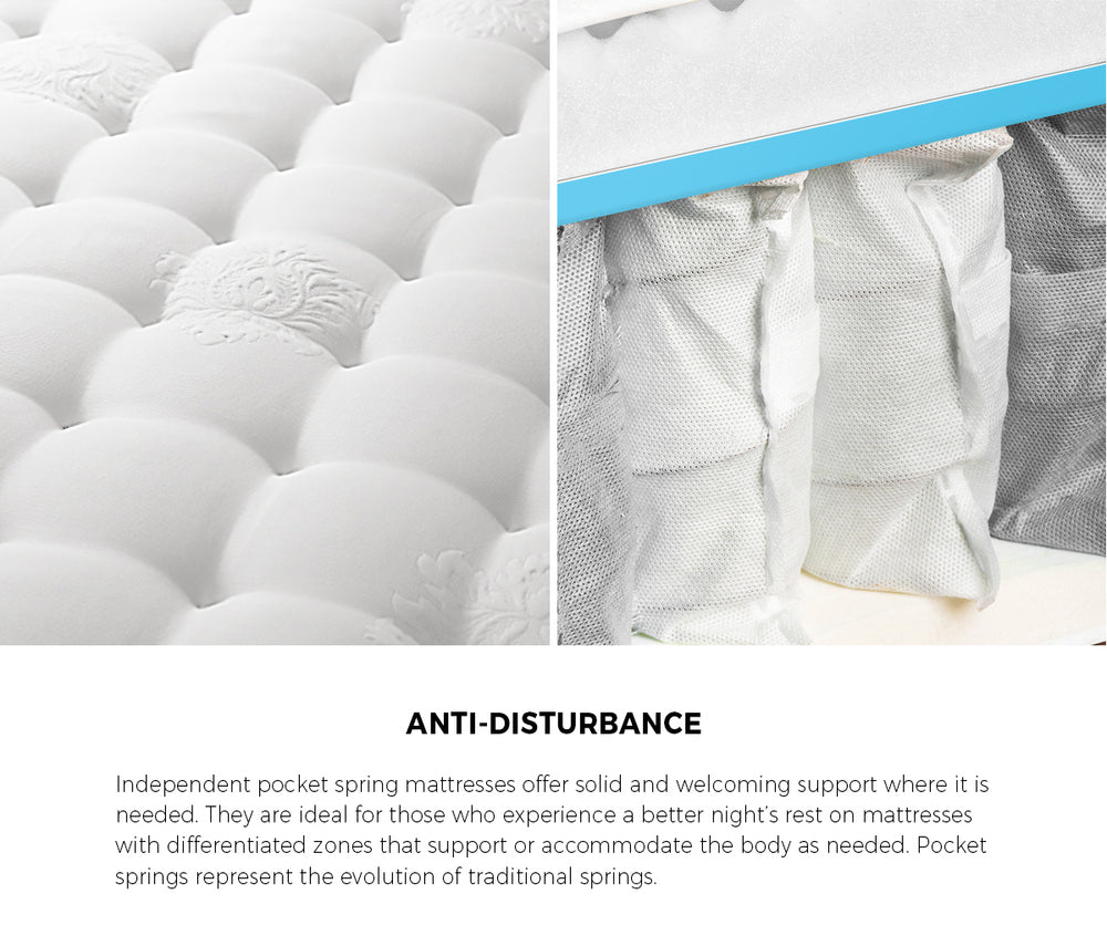 Bed Frame with Mattress King Size Gas Lift Black Leather