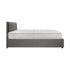 Bed Frame with Mattress Double Size Gas Lift Grey Fabric