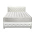 Bed Frame with Mattress Set Double Size Gas Lift White