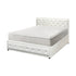 Bed Frame with Mattress Set Double Size Gas Lift White