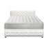 Bed Frame with Mattress King Size Gas Lift White