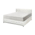 Bed Frame with Mattress King Size Gas Lift White