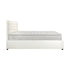 Bed Frame with Mattress King Size Gas Lift White