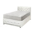 Bed Frame with Mattress King Single Gas Lift White