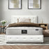 Bed Frame with Mattress King Single Gas Lift White