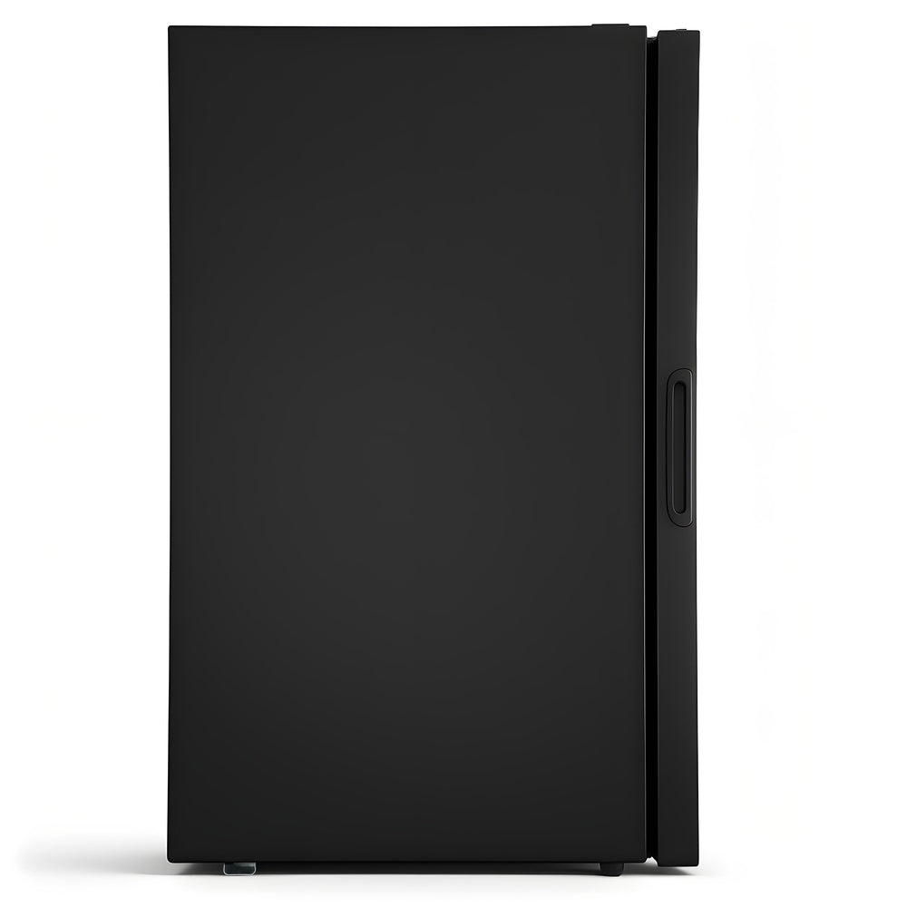 105L Bar Fridge Glass Door Mini Fridge Countertop Cooler Black