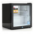 40L Bar Fridge Glass Door Mini Fridge Countertop Cooler Black