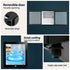 40L Bar Fridge Glass Door Mini Fridge Countertop Cooler Black