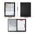 56L Bar Fridge Glass Door Mini Fridge Countertop Cooler Black