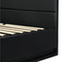 Bed Frame with Mattress King Size LED Gas Lift Black LAYZ